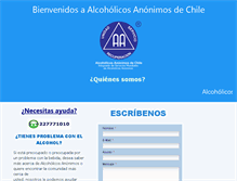 Tablet Screenshot of alcoholicosanonimos.cl
